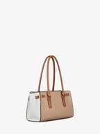 Hamilton Small Color-Blocked Leather Satchel RUNWAY DELUXE