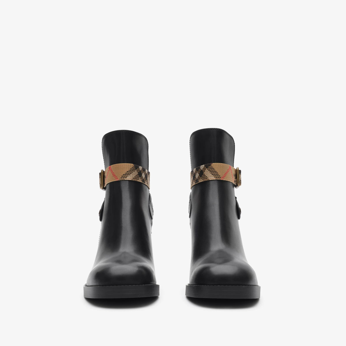 Leather Huntley Heel Boots