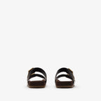 Python-print Leather Urchin Sandals RUNWAY DELUXE