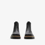 Leather Gravel Chelsea Boots