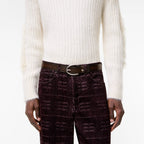 Leather Oval Belt RUNWAY DELUXE