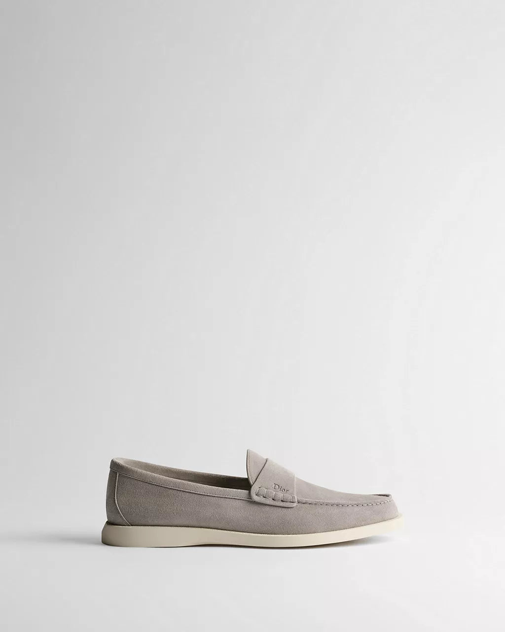 Dior Granville Loafer Gray Suede Calfskin RUNWAY DELUXE