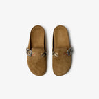 Check Suede Urchin Clogs RUNWAY DELUXE
