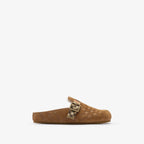 Check Shearling Urchin Clogs RUNWAY DELUXE
