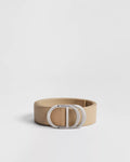 CD Icon Belt Beige Nylon, 35 MM RUNWAY DELUXE