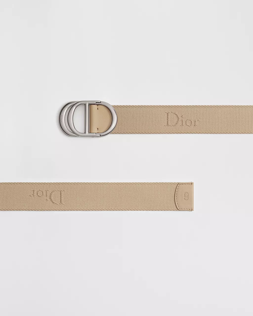 CD Icon Belt Beige Nylon, 35 MM RUNWAY DELUXE