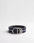 CD Icon Belt Three-Tone Deep Blue Nylon, 35 MM RUNWAY DELUXE