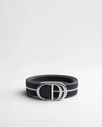 CD Icon Belt Three-Tone Deep Blue Nylon, 35 MM RUNWAY DELUXE