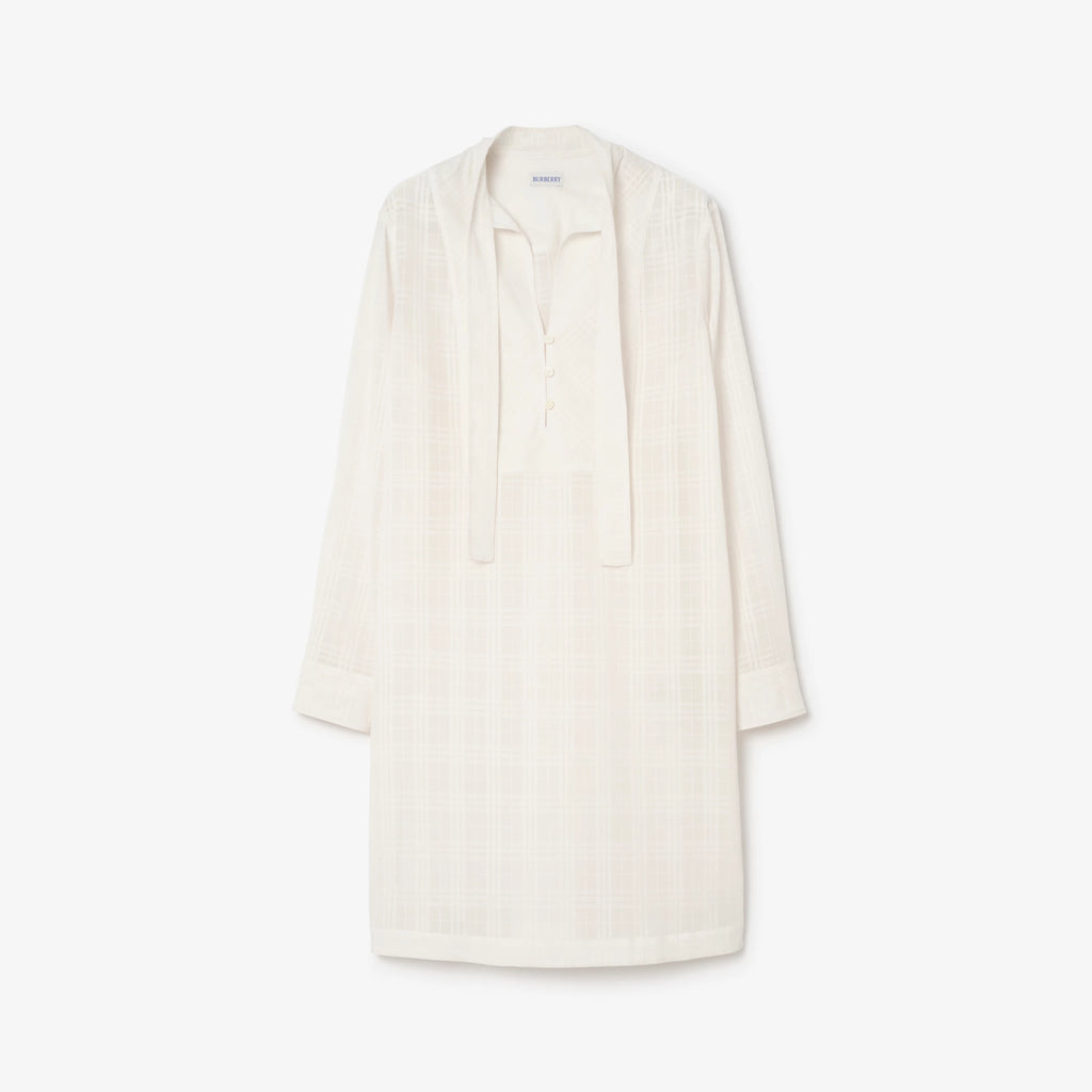 Check Cotton Voile Dress