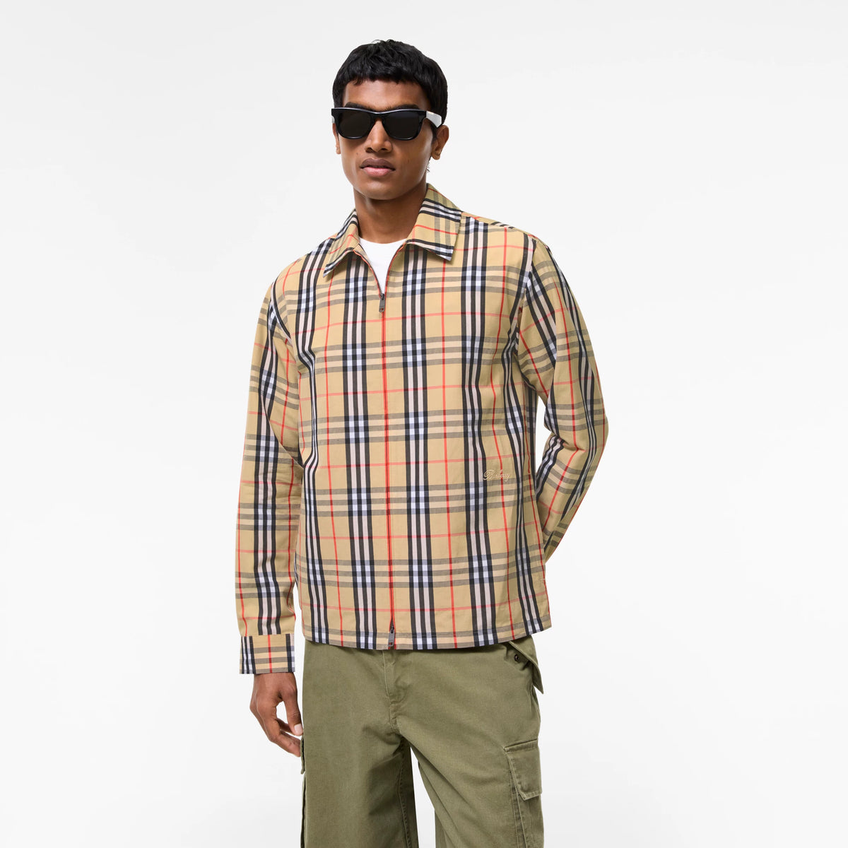 Check Cotton Linen Overshirt RUNWAY DELUXE