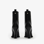 Leather Pillar Ankle Boots