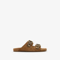 Check Suede Urchin Sandals RUNWAY DELUXE