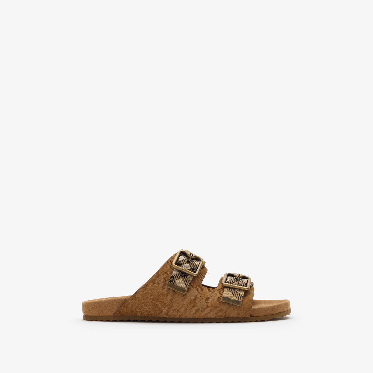 Check Suede Urchin Sandals RUNWAY DELUXE