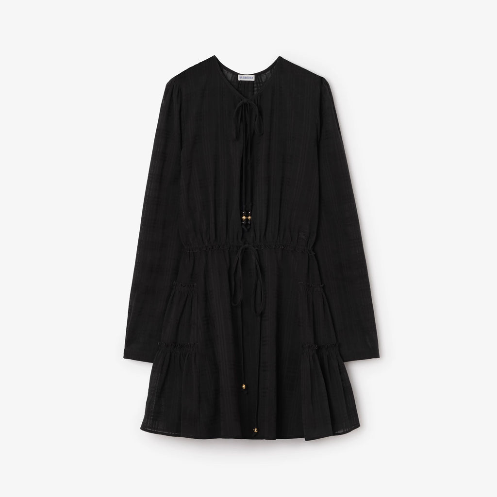 Check Cotton Voile Dress