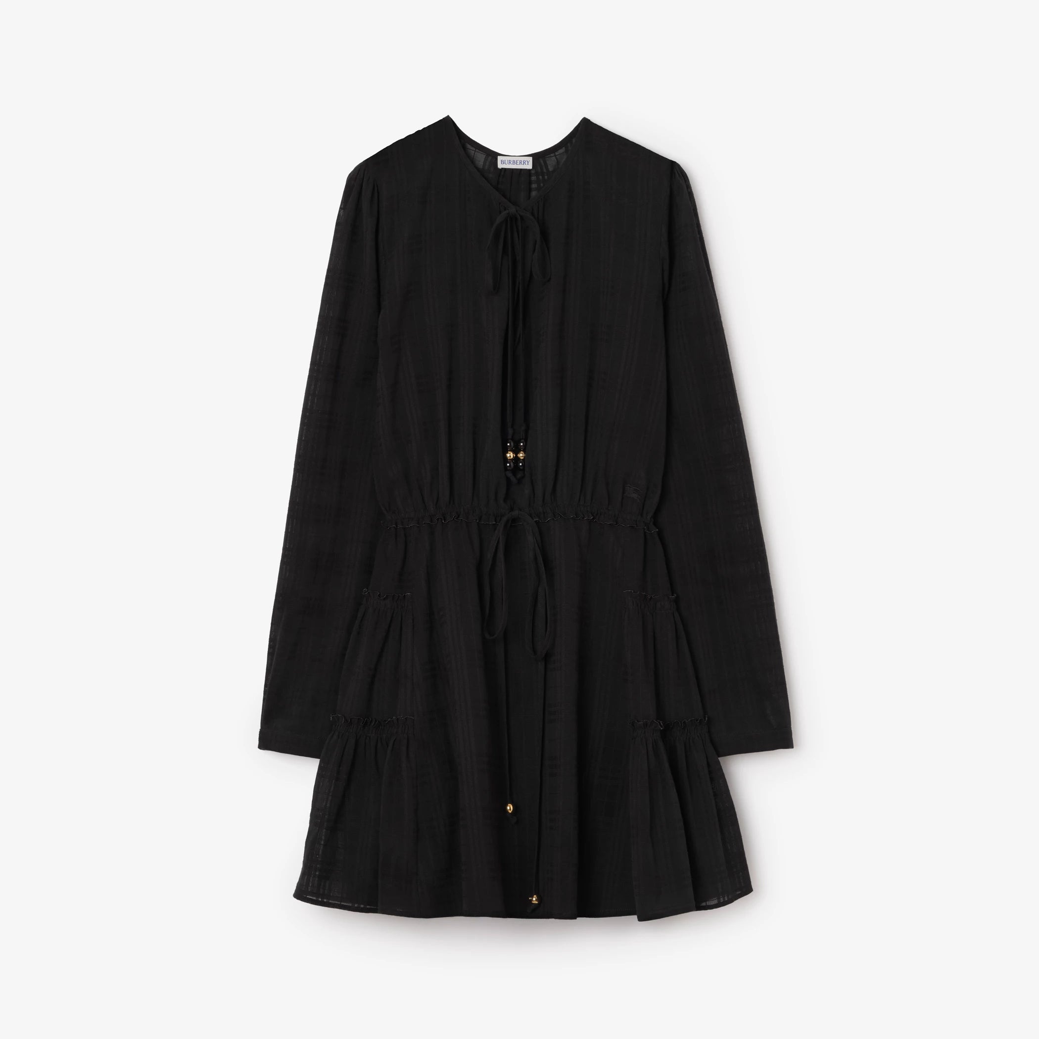 Check Cotton Voile Dress