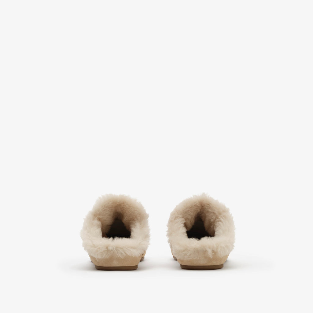 Shearling Knight Runner Mules