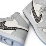 Christian Dior x Air Jordan High Top Sneakers