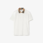 Check Collar Cotton Polo Shirt RUNWAY DELUXE