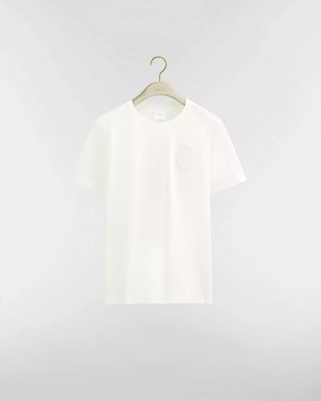 Fitted Dior Médaillon Embroidered T-shirt White Cotton Jersey RUNWAY DELUXE