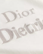 T-shirt with Lettering White Cotton Jersey RUNWAY DELUXE