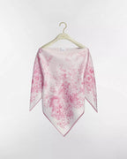 Dioriviera Toile de Jouy Floral Garden Dior Silk Top White and Pink Silk Twill RUNWAY DELUXE