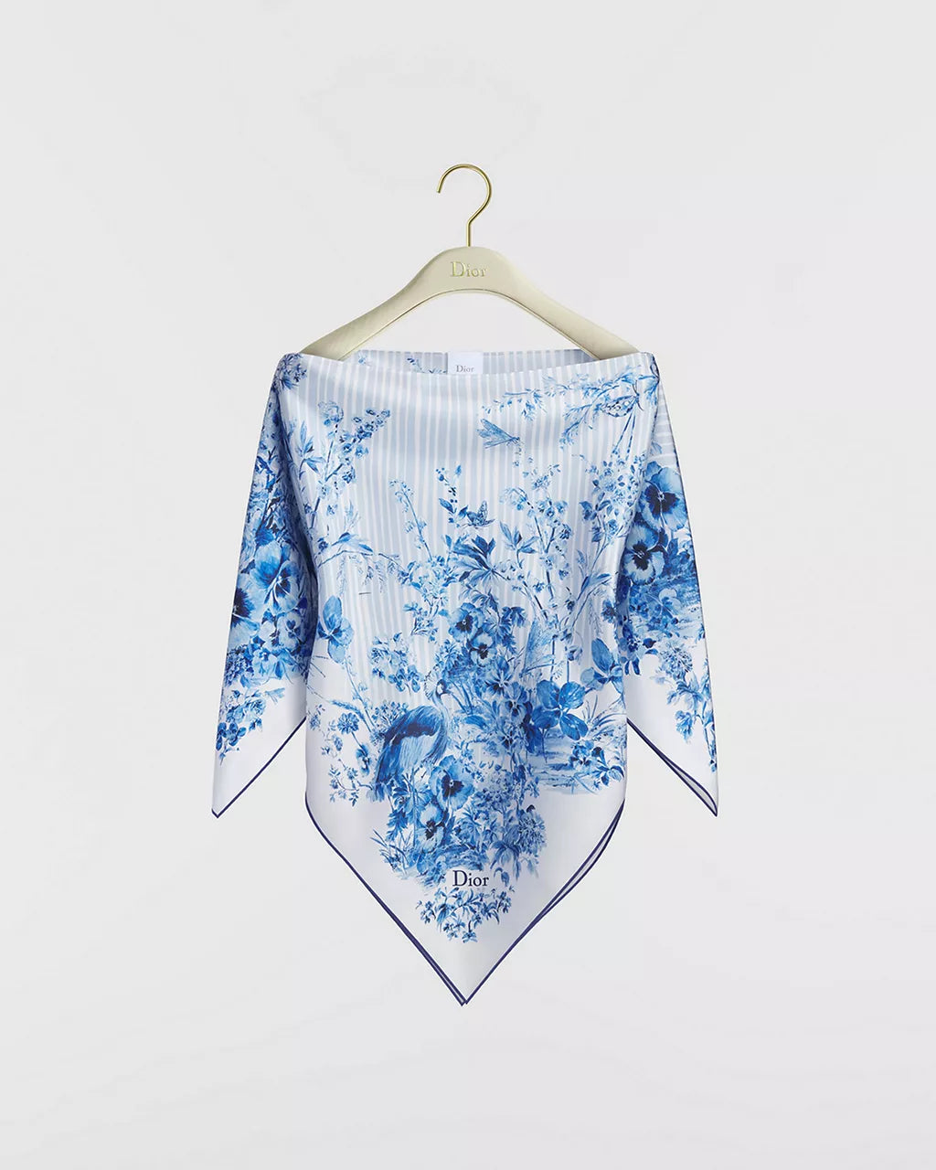 Dioriviera Toile de Jouy Floral Garden Dior Silk Top RUNWAY DELUXE