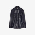 Classic Fit Leather ShirtPrice undefined Runway Iris purple RUNWAY DELUXE