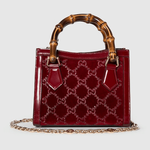 Gucci Diana crystals small tote bag
