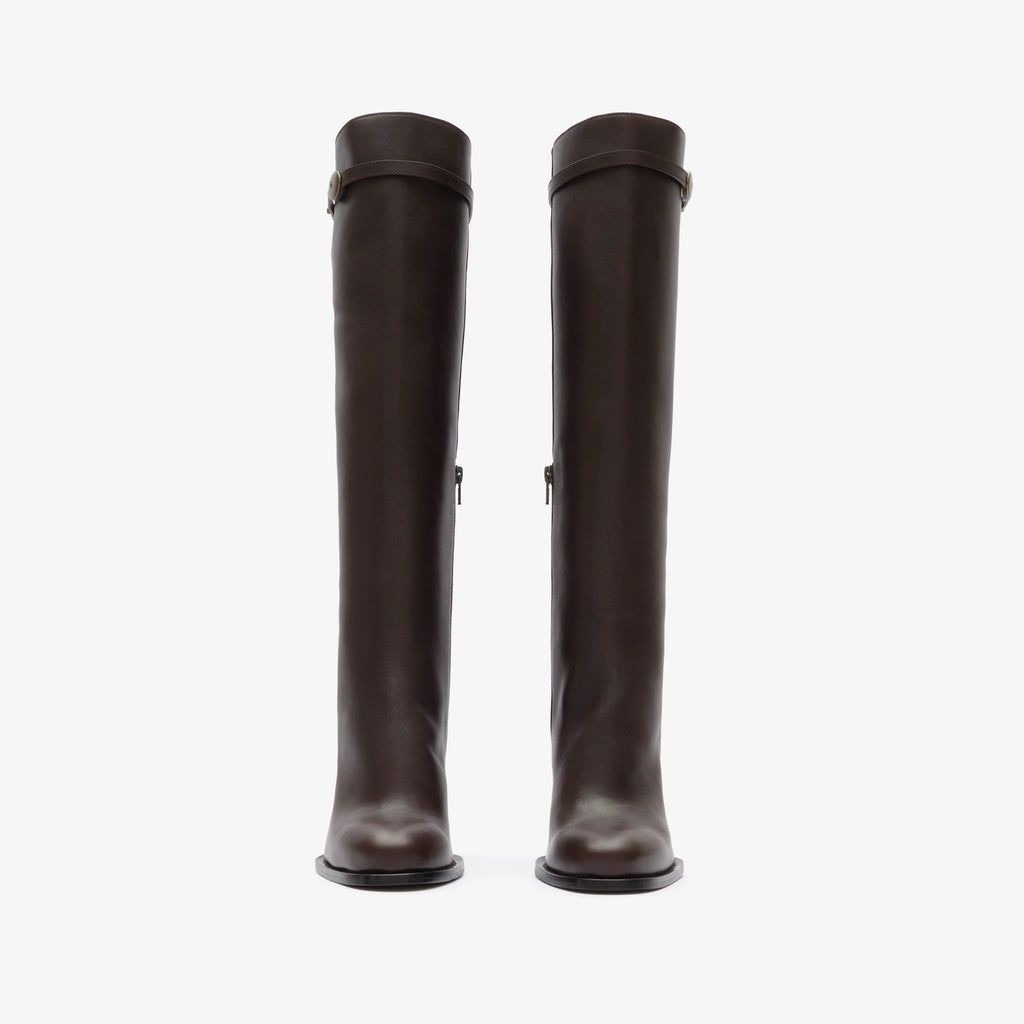 Leather Pillar Boots
