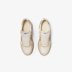 Leather, Suede and Check Terrace Sneakers