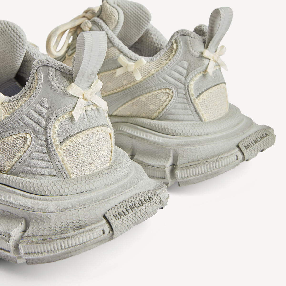 Women's 3xl Tulle Sneaker in Grey/yellow