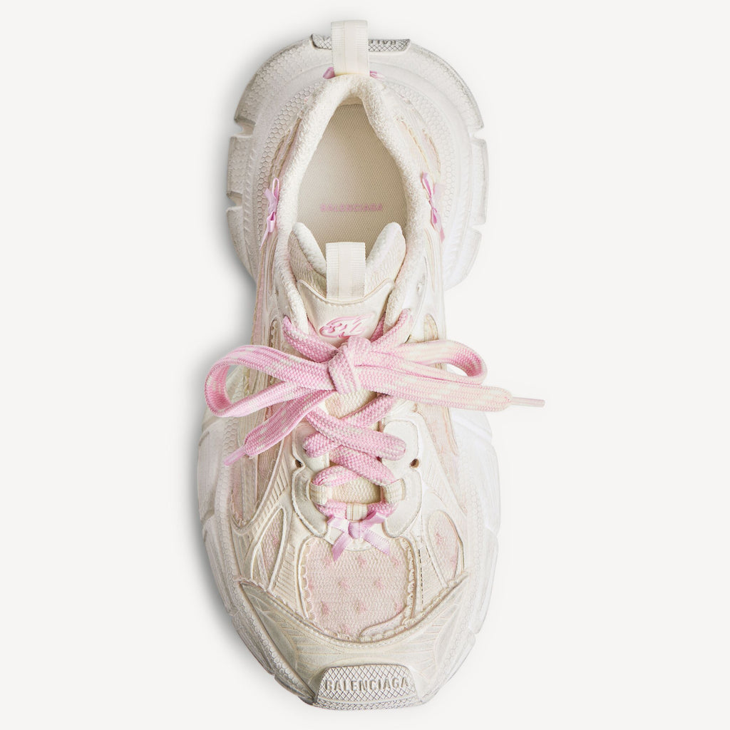 Women's 3xl Tulle Sneaker in White/pink