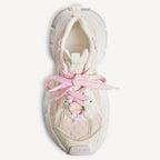 Women's 3xl Tulle Sneaker in White/pink