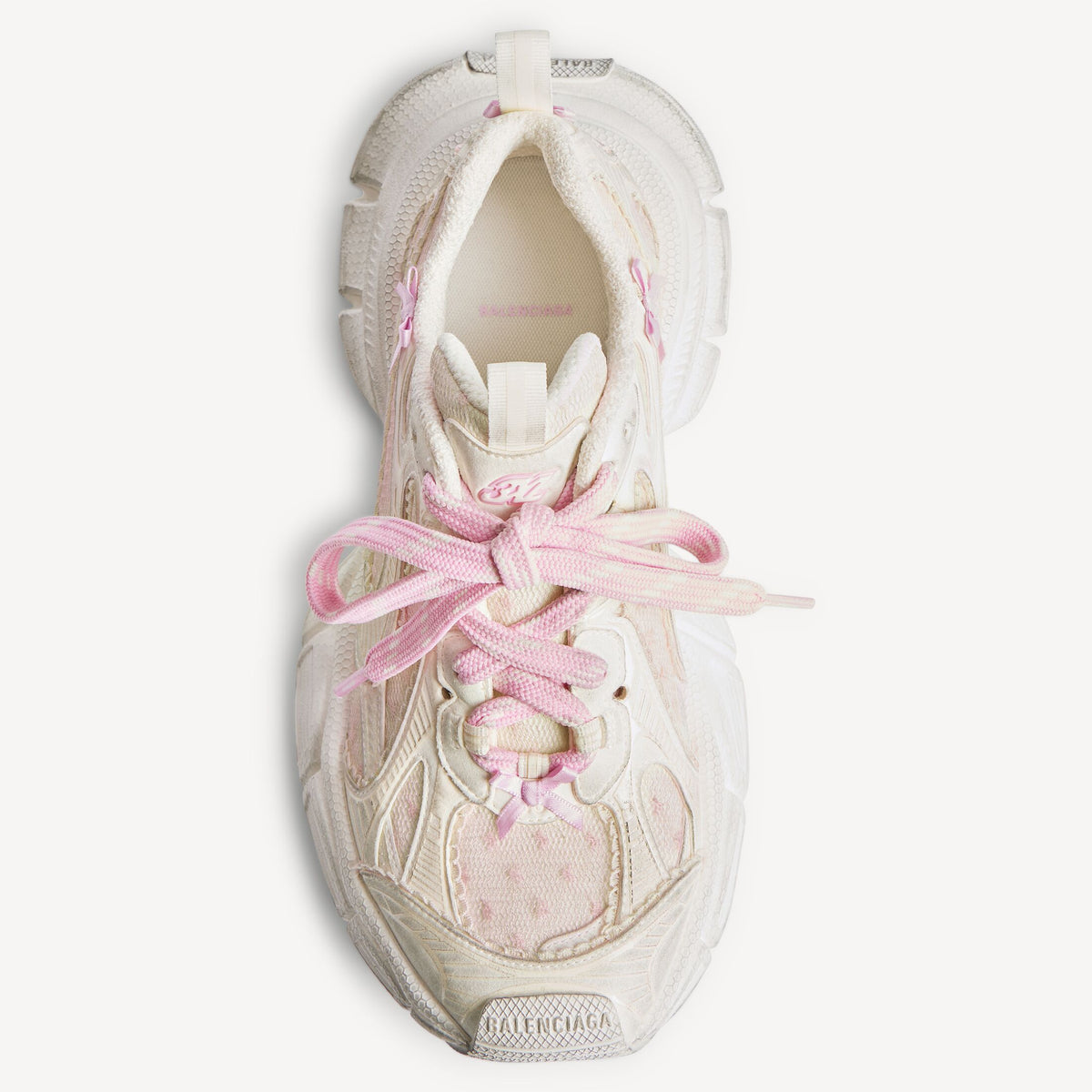 Women's 3xl Tulle Sneaker in White/pink