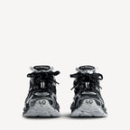 Women's Runner Sneaker in Black/silver