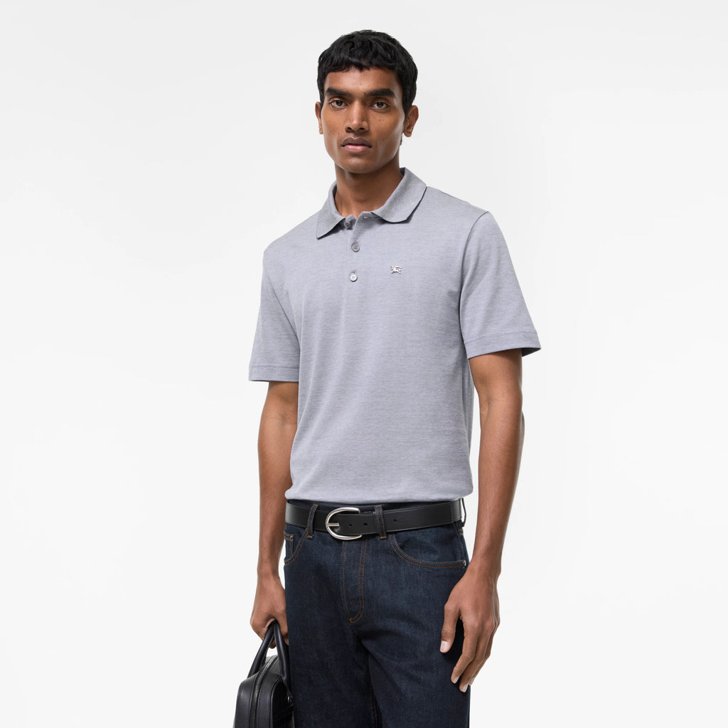 Metal Knight Cotton Polo Shirt RUNWAY DELUXE