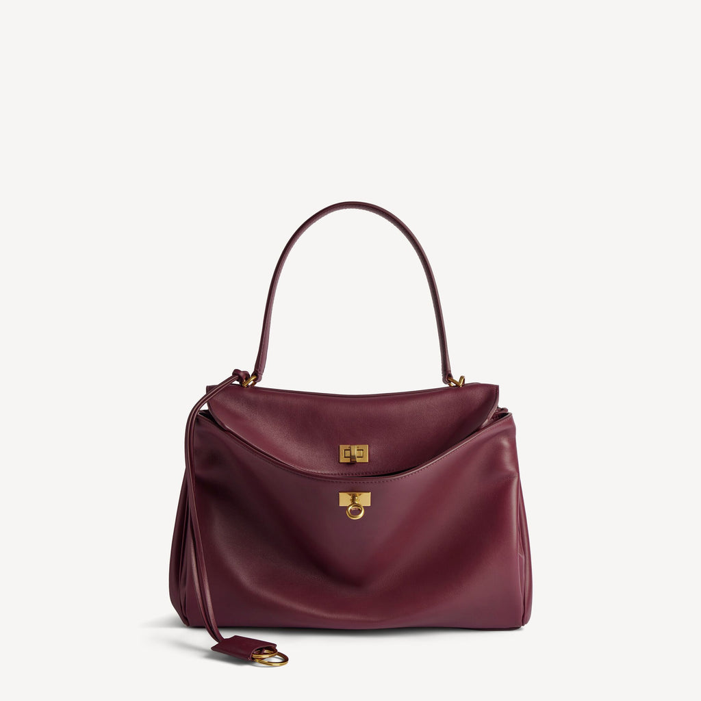 Women's Rodeo Handbag Medium in Burgundy RUNWAY DELUXE