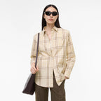 Classic Fit Check Cotton ShirtPrice undefined New In Yarn beige RUNWAY DELUXE