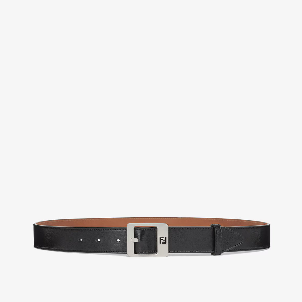 Belt Black leather belt RUNWAY DELUXE