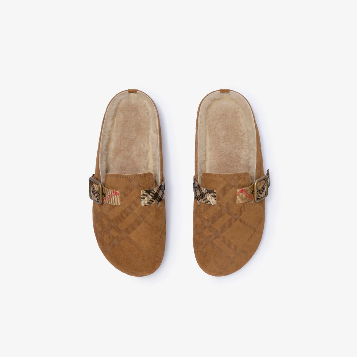 Check Shearling Urchin Clogs RUNWAY DELUXE
