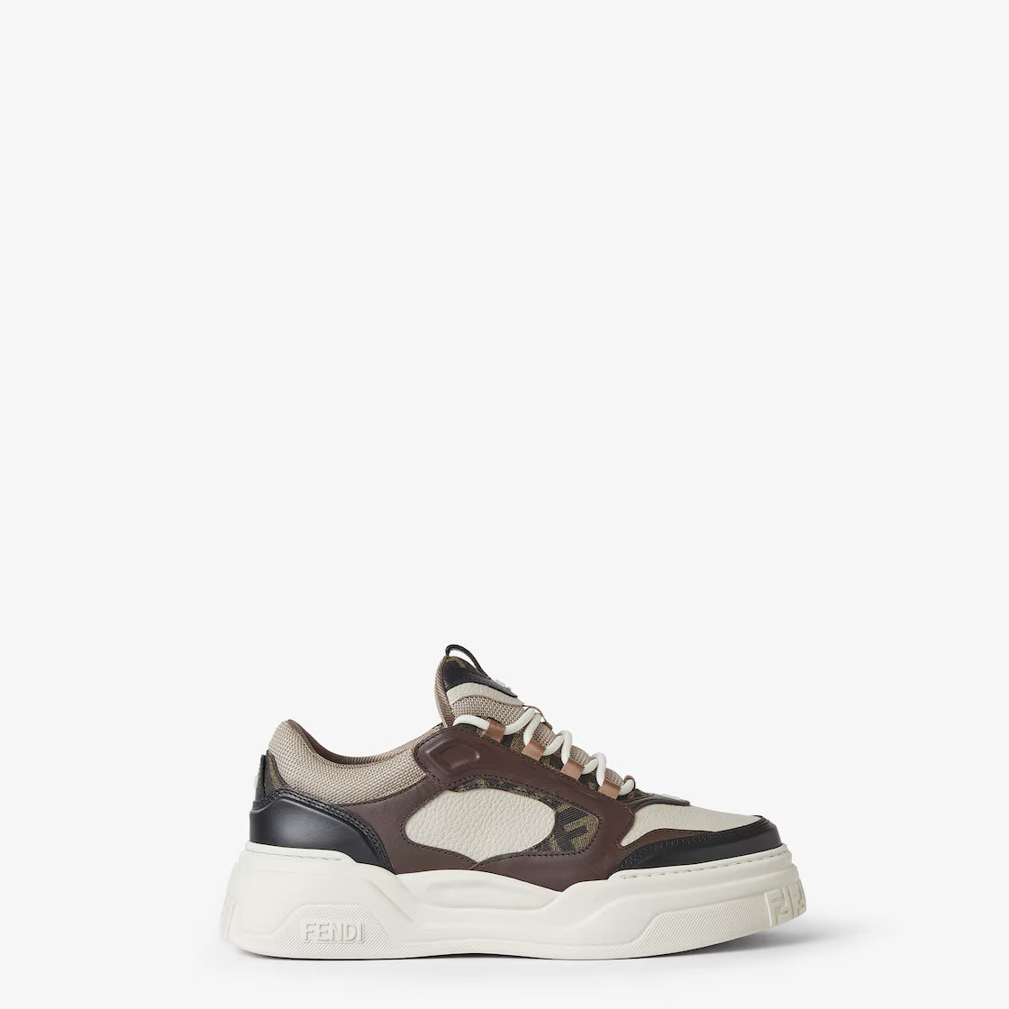 Fendi Force Trainers White leather low-tops