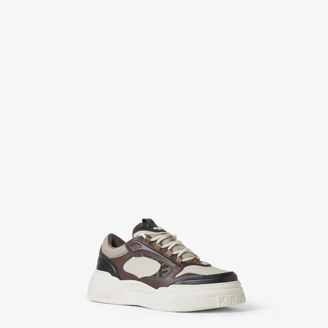 Fendi Force Trainers White leather low-tops
