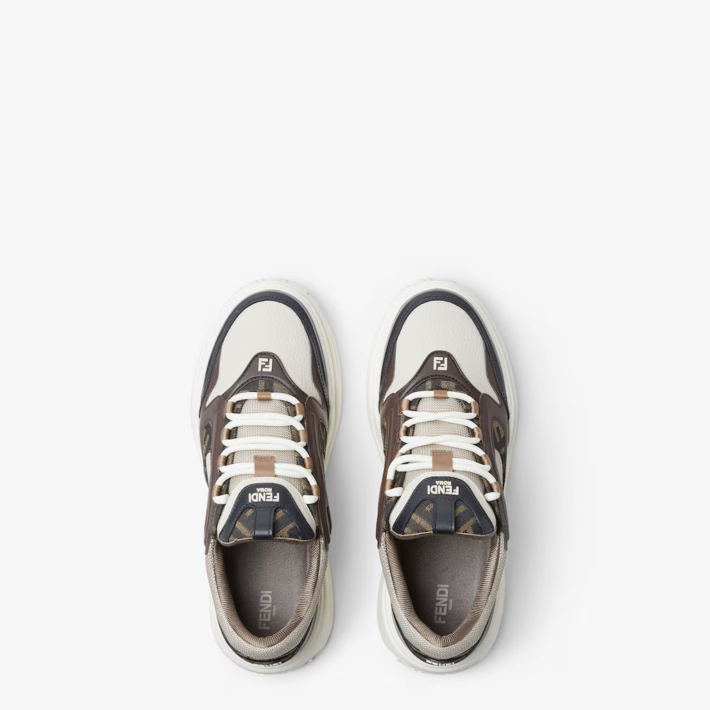 Fendi Force Trainers White leather low-tops