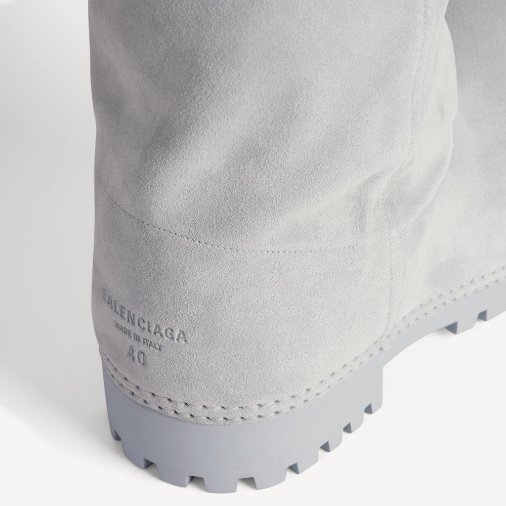 Women's Alaska Fur High Boot in Ciel