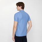Check Trim Cotton Polo Shirt RUNWAY DELUXE