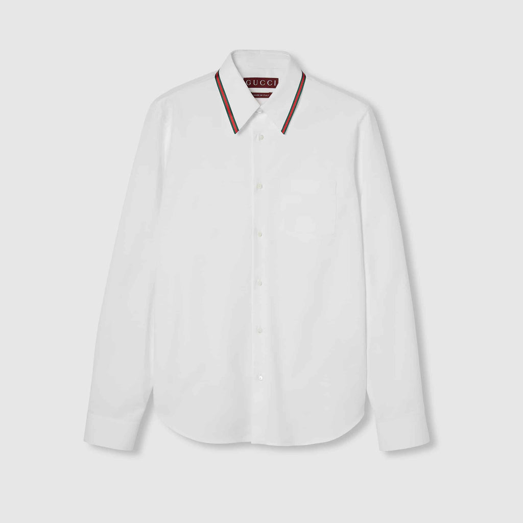 Gucci Oxford cotton shirt with Web