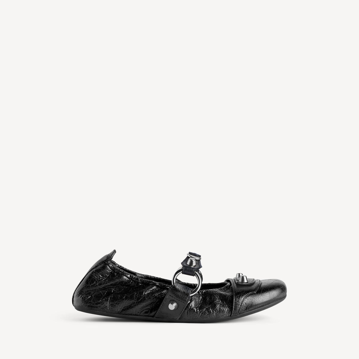 Women's City Ballerina in Black/silver