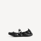 Women's City Ballerina in Black/silver