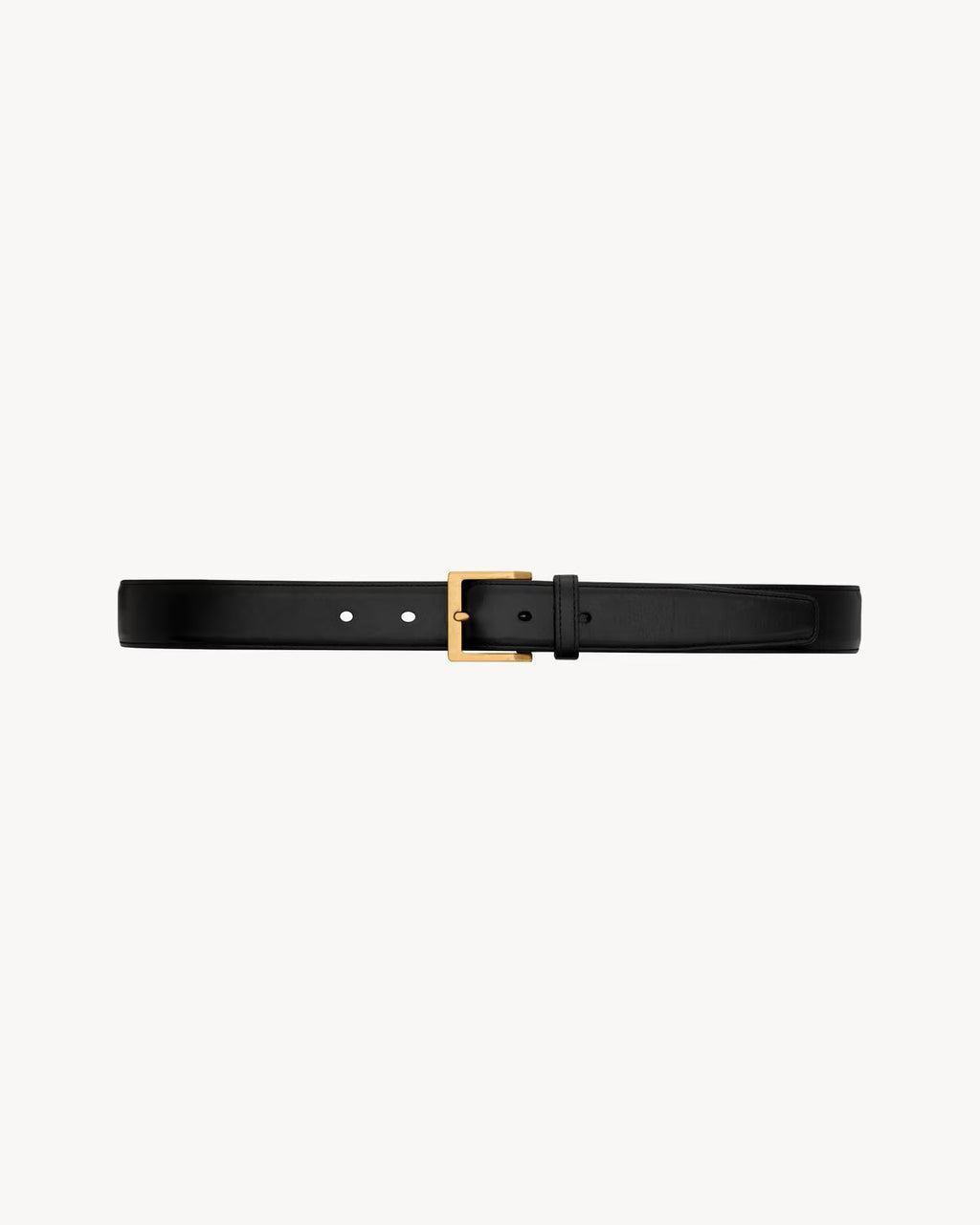VADIM belt in smooth leather BLACK RUNWAY DELUXE