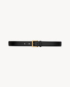 VADIM belt in smooth leather BLACK RUNWAY DELUXE